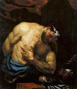 Giovanni Battista Langetti Suicide of Cato the Younger France oil painting artist